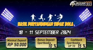 Hasil Pertandingan Sepak Bola 10 - 11 September 2024